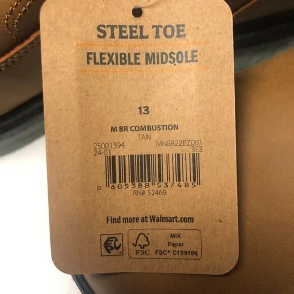 Brahma Mens New Steel Toe Work Boots Size 13 main image 6